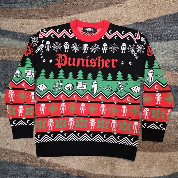 Phoebe Bridgers Limited 1/1000 Punisher Christmas Sweater Size Small - Picture 1 of 9